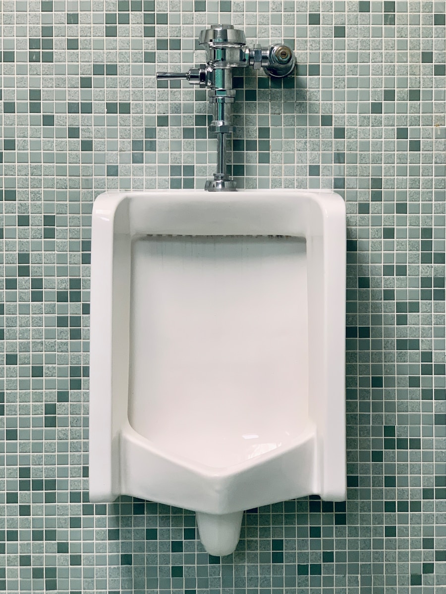 a urinal in a bathroom